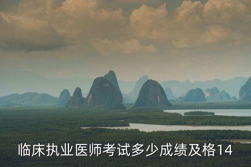 临床执业医师考试多少成绩及格14