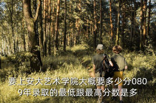 安大编导专业总分多少分，要上安大艺术学院大概要多少分0809年录取的最低跟最高分数是多