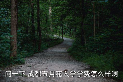 问一下 成都五月花入学学费怎么样啊
