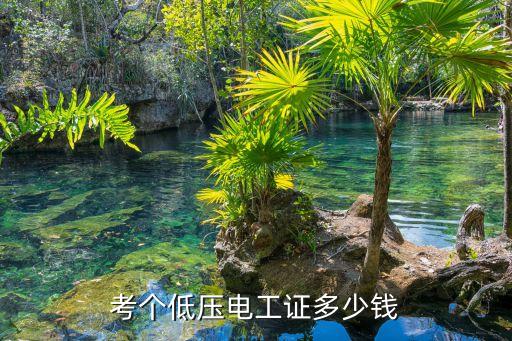 考个低压电工证多少钱