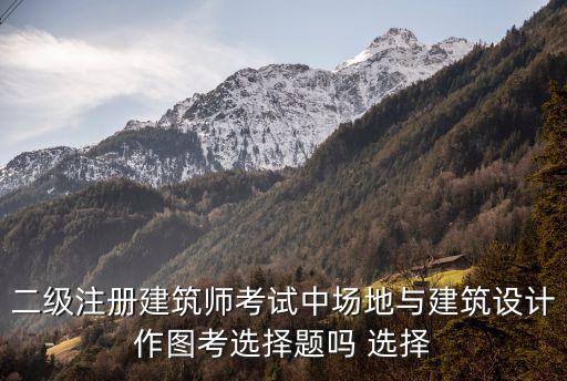 二级注册建筑师考试中场地与建筑设计作图考选择题吗 选择