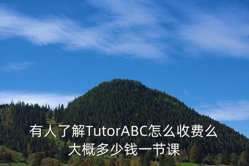 有人了解TutorABC怎么收费么大概多少钱一节课