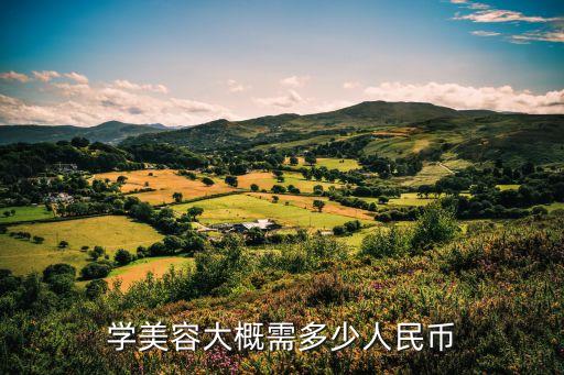 学美容大概需多少人民币