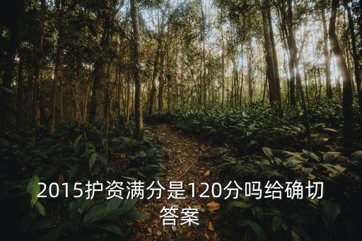 2015护资满分是120分吗给确切答案