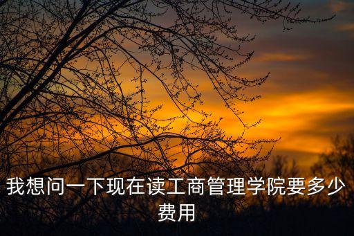 我想问一下现在读工商管理学院要多少费用