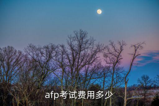 afp考试费用多少