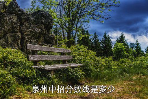 泉州中招分数线是多少