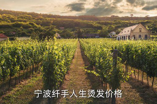 宁波纤手人生烫发价格