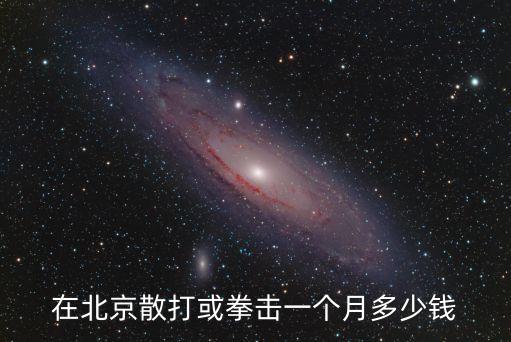 北京拳击培训多少钱，在北京散打或拳击一个月多少钱