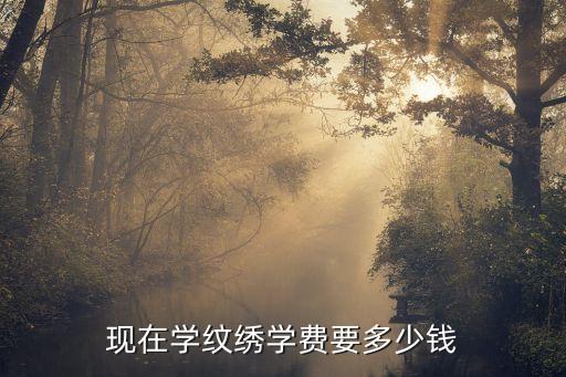 平顶山学纹绣要多少钱，现在学纹绣学费要多少钱