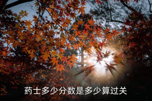 2017初级药士多少分，药士多少分数是多少算过关