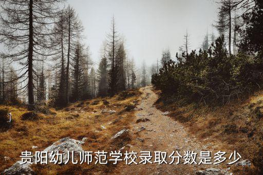 贵阳市幼专取分多少，贵阳幼儿师范学校录取分数是多少