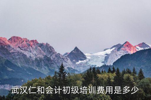 武汉仁和会计速成班要学费多少钱，武汉仁和会计初级培训费用是多少