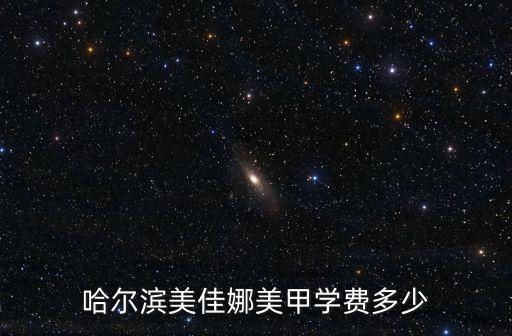 哈尔滨美佳娜美甲学费多少