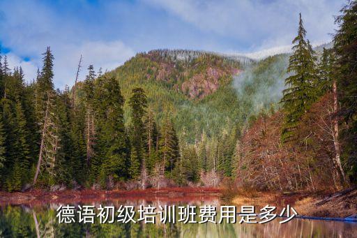 德语初级培训班费用是多少