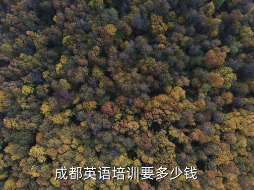 成都英语培训要多少钱