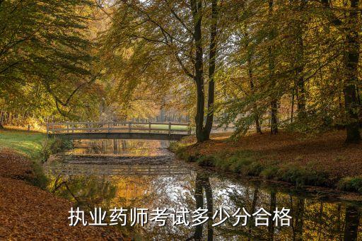 执业药师考试多少分合格