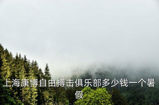 上海康博自由搏击俱乐部多少钱一个暑假