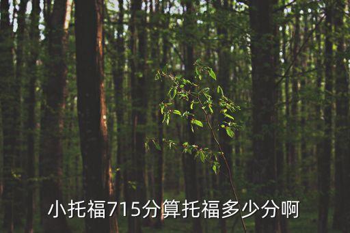 小托福多少分及格，小托福715分算托福多少分啊