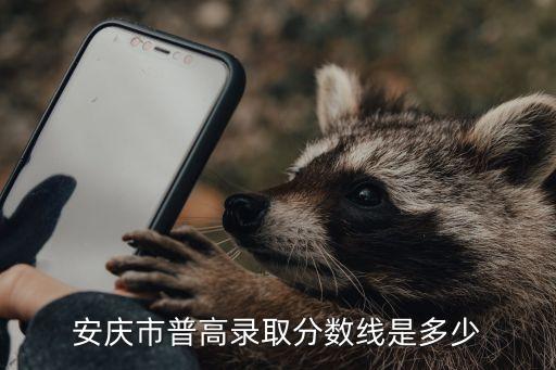 安庆市普高录取分数线是多少
