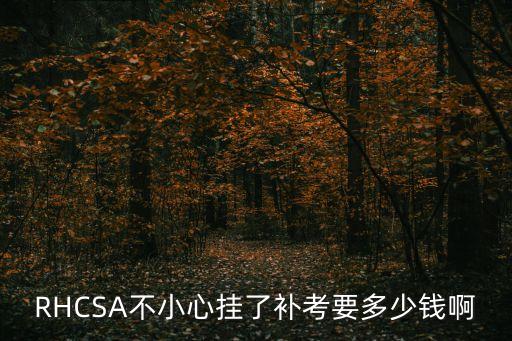 RHCSA不小心挂了补考要多少钱啊