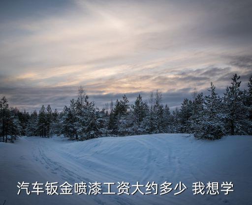 汽车钣金喷漆工资大约多少 我想学