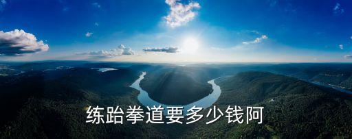 练跆拳道要多少钱阿