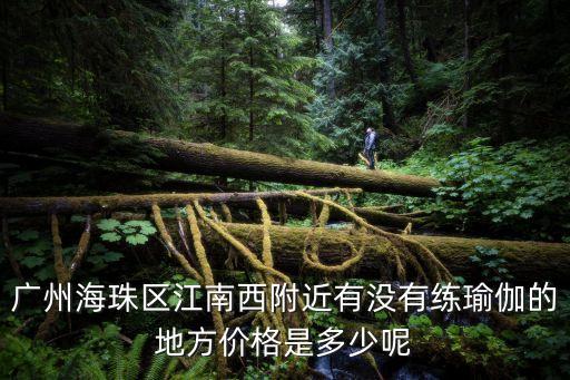 广州海珠区江南西附近有没有练瑜伽的地方价格是多少呢