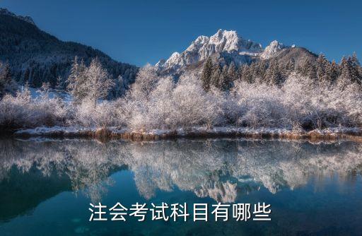 注会考试科目有哪些