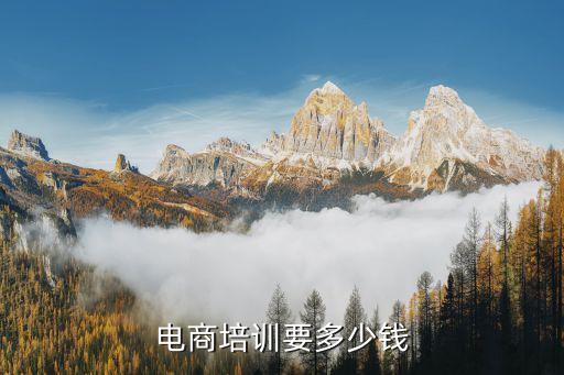 电商培训要多少钱