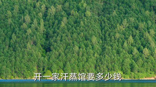 开一家汗蒸馆要多少钱