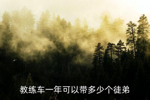 教练车一年可以带多少个徒弟
