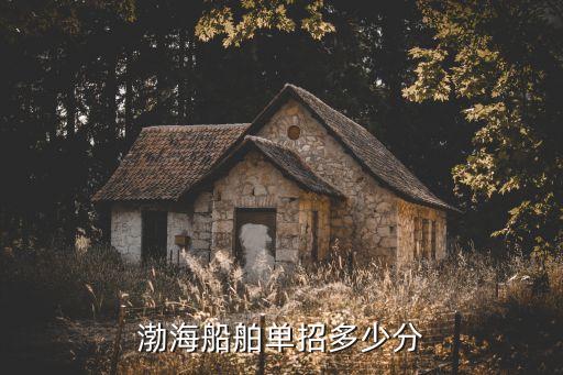 渤海船舶单招多少分