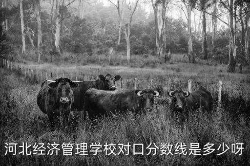 河北经济管理学校分数线多少，河北经济管理学校对口分数线是多少呀