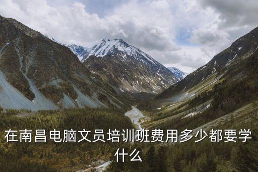 2016年南昌电脑培训多少钱，在南昌电脑文员培训班费用多少都要学什么
