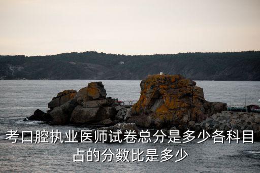 考口腔执业医师试卷总分是多少各科目占的分数比是多少