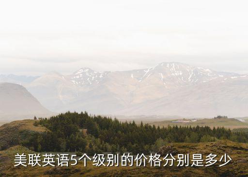 美联英语一个级别多少钱，美联英语四个级别多少钱