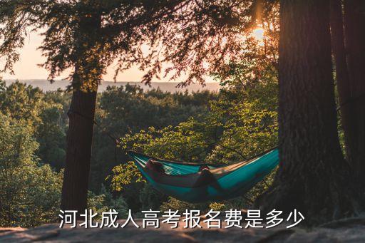 河北成人高考报名费多少，河北成人高考报名费是多少