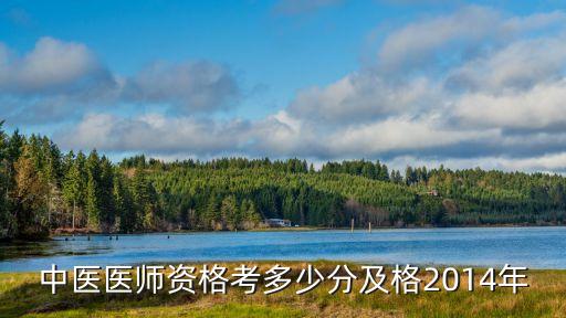 中医医师资格考多少分及格2014年