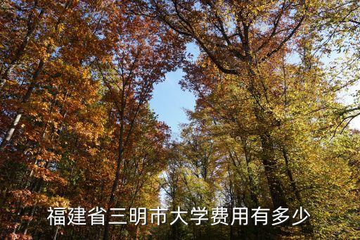 福建公办大学学费多少钱，福建省公办大专院校的学费需要多少