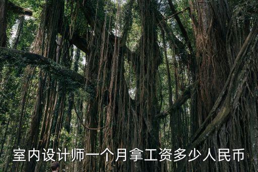 室内设计师一个月拿工资多少人民币