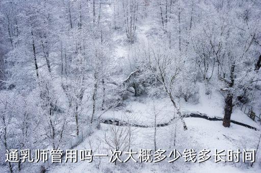 通乳师管用吗一次大概多少钱多长时间