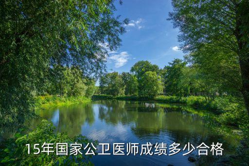 15年国家公卫医师成绩多少合格