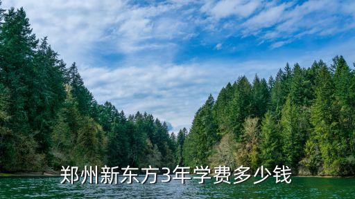 郑州新东方3年学费多少钱