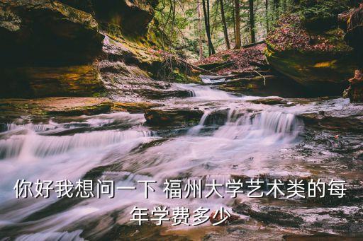 你好我想问一下 福州大学艺术类的每年学费多少