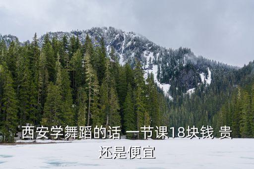 西安幼儿舞蹈费用多少费用，西安学舞蹈的话 一节课18块钱 贵还是便宜