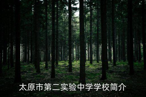 太原市第二实验中学学校简介