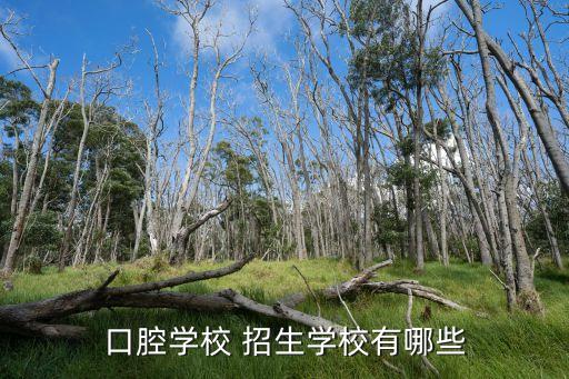 口腔学校 招生学校有哪些