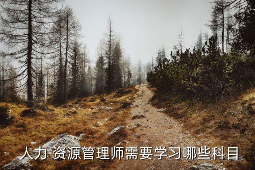  人力 资源管理师需要学习哪些科目