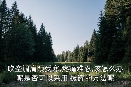 吹空调肩颈受寒,疼痛难忍,该怎么办呢是否可以采用 拔罐的方法呢